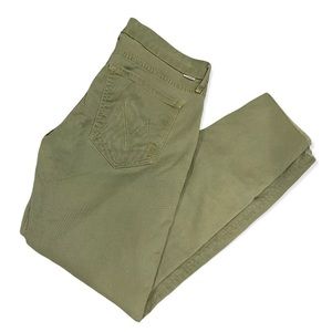 MOTHER The Looker Ankle Fray Jeans in Canteen Olive